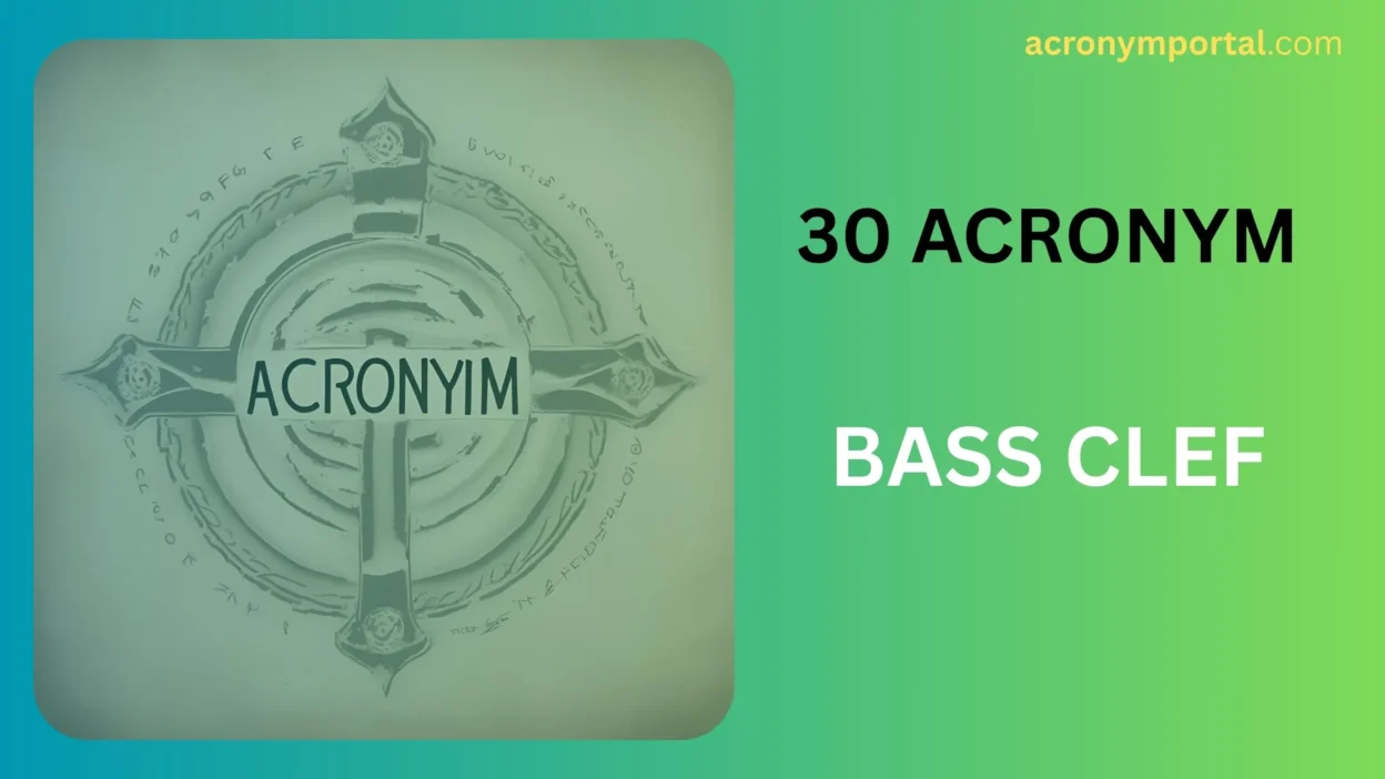 Bass Clef Acronym