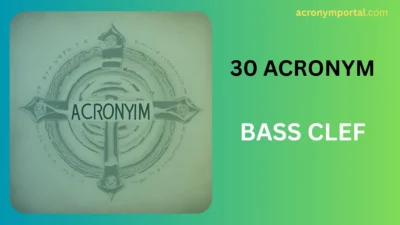 Bass Clef Acronym