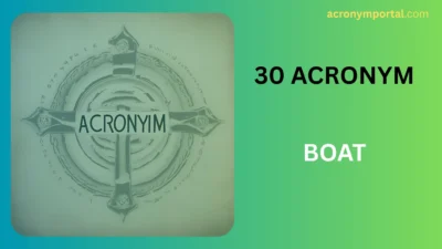 BOAT Acronym