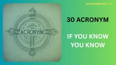 If You Know You Know Acronym