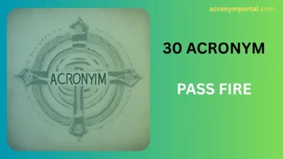 PASS Fire Acronym