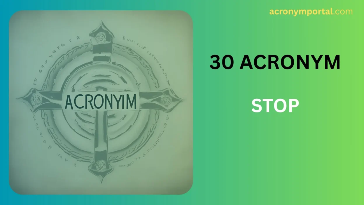 STOP Acronym