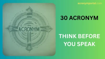 Think Before You Speak Acronym