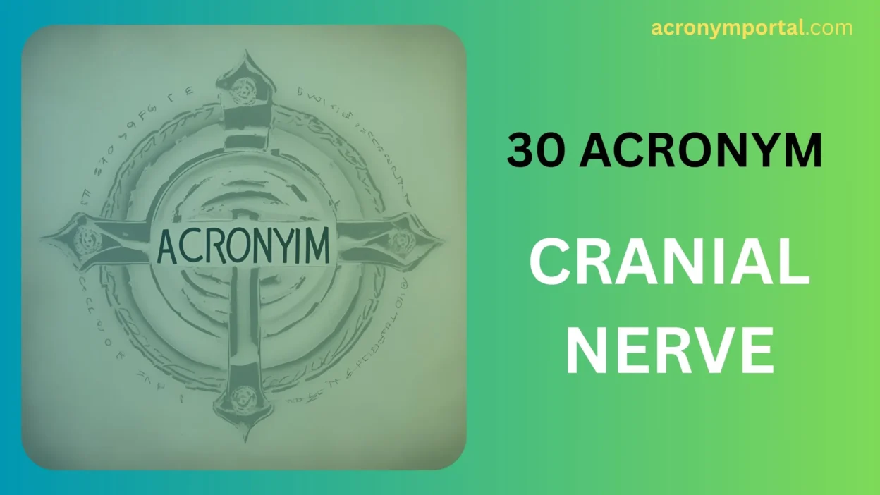 Cranial Nerve Acronym