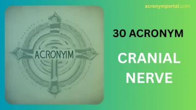 Cranial Nerve Acronym