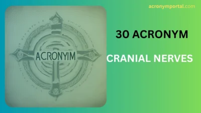 Cranial Nerves Acronym